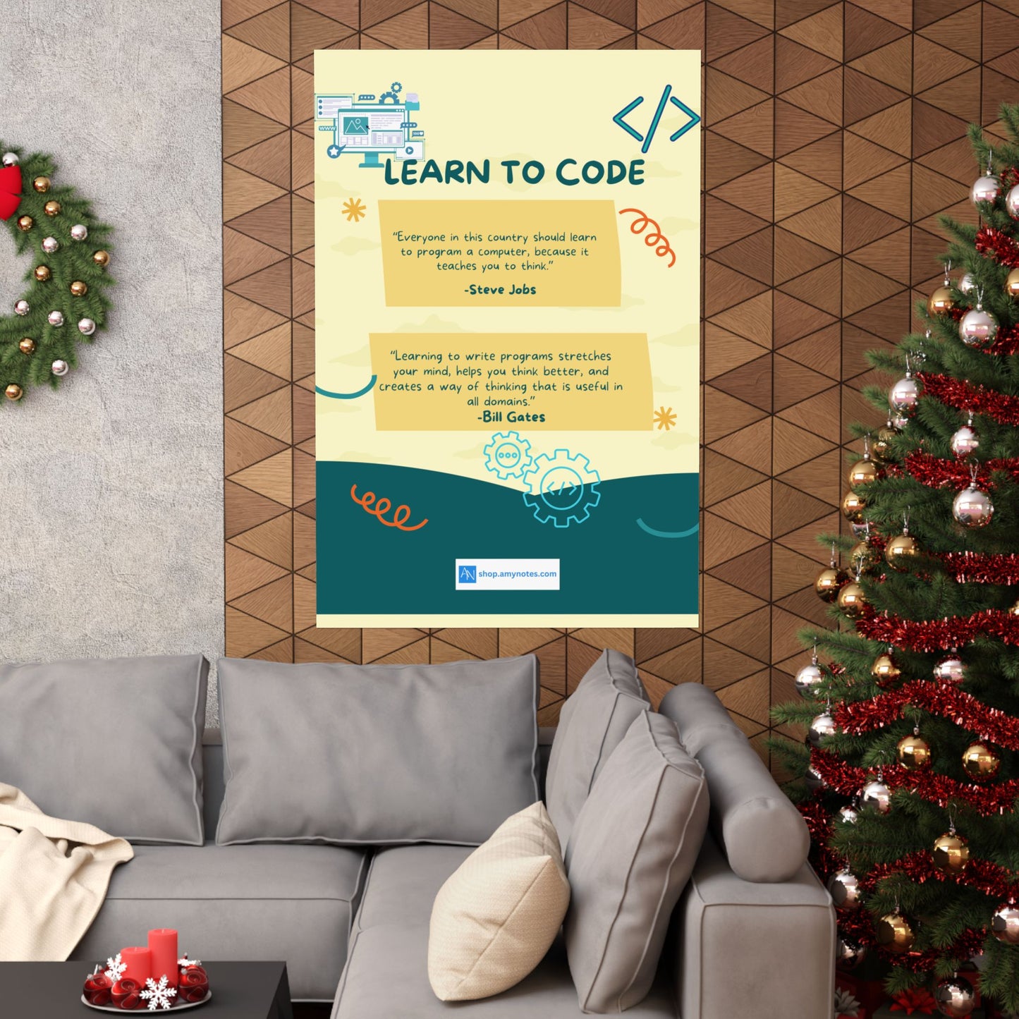 Inspirational Coding Posters - Learn to Code Quotes for Tech Enthusiasts